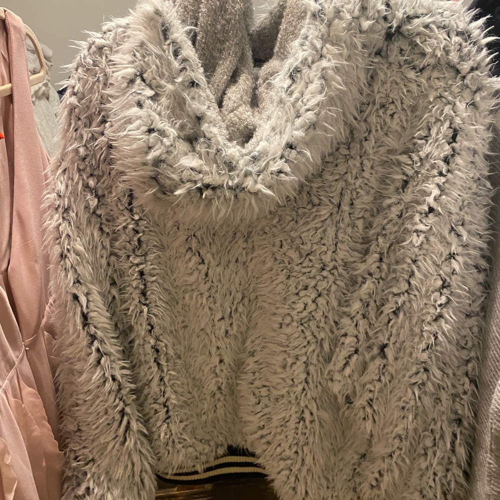 Hooded teddy coat